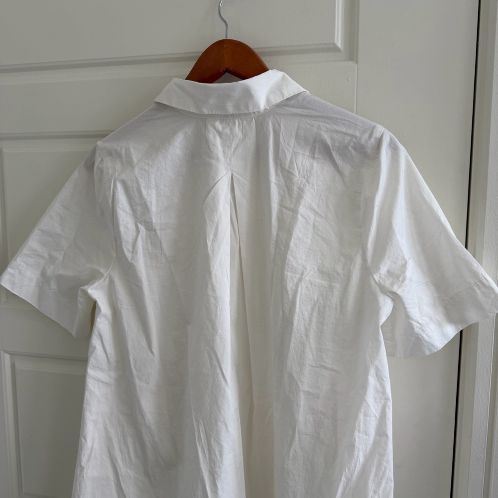 Gap White Oversized Dress Poplin Color - Picture 6 of 6